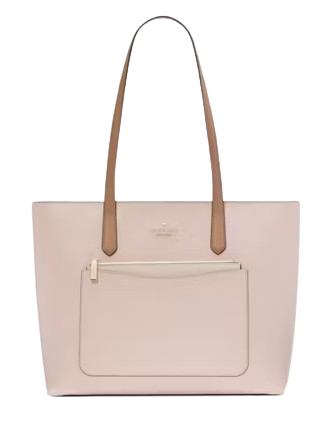 Kate Spade New York Staci Colorblock Leather Large Tote Set Rose Smoke
