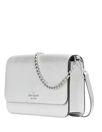 Kate Spade New York Willow Medium Flap Convertible Crossbody Lunar Light