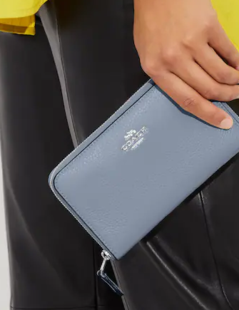 Light blue 2025 coach wallet