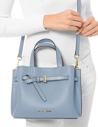 Emilia Small Pebbled Leather Satchel