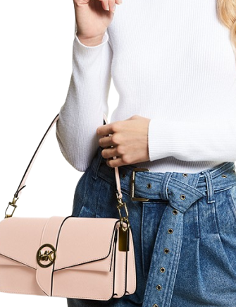 Shoulder Bag Saffiano Leather Mk Michael Michael Kors Greenwich