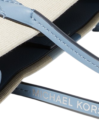 Michael Kors Heidi Large Stripe Canvas Tote Bag