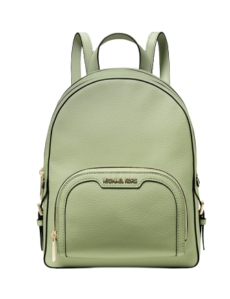 Michael Kors Bags | Michael Kors Jaycee Medium Backpack Light Sage | Color: Gold/Green | Size: Medium | Designyourun's Closet