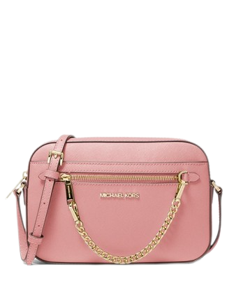 Michael Kors Jet Set Large East West Saffiano Leather Crossbody Bag Primrose, Women's, Pink