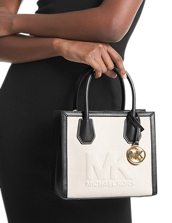 Michael Kors Mercer Medium Logo Embossed Crossbody Bag
