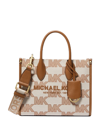 Michael Michael Kors Mirella Small Logo Jacquard Crossbody Bag Brixton Baker