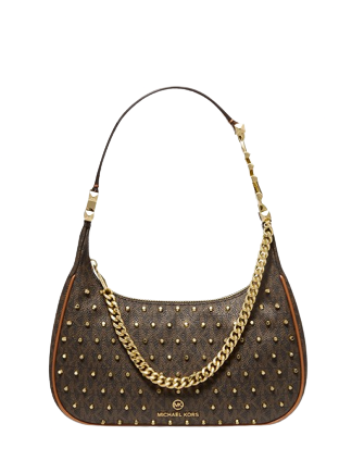 Michael Michael Kors Piper Small Studded Logo Shoulder Bag Brixton Baker