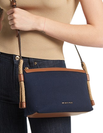 Michael kors top canvas crossbody