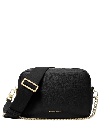 Michael Michael Kors Bryant Medium Double Zip Chain Camera Crossbody Black