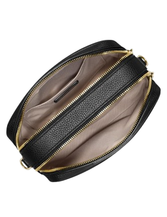 Michael Michael Kors Bryant Medium Double Zip Chain Camera Crossbody Black