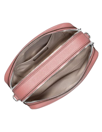 Michael Michael Kors Bryant Medium Double Zip Chain Camera Crossbody Rose