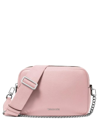 Michael Michael Kors Bryant Medium Double Zip Chain Camera Crossbody Smokey Rose