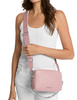 Michael Michael Kors Bryant Medium Double Zip Chain Camera Crossbody Smokey Rose