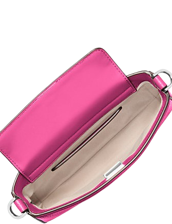 Michael Michael Kors Bryant Small Pebbled Leather Convertible Pochette Wild Berry