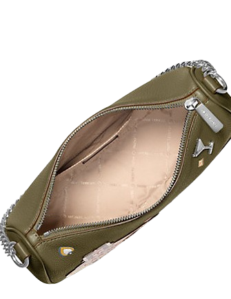 Michael Michael Kors Carmela Medium Embellished Convertible Crossbody Bag Olive