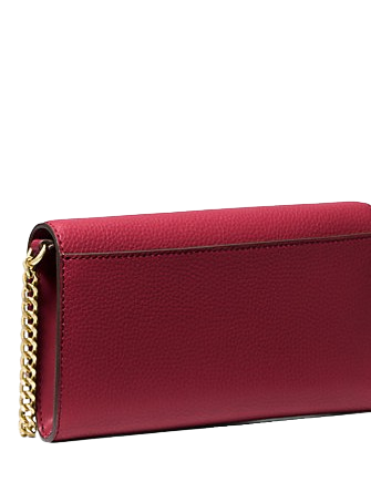 Michael Michael Kors Carson Large Pebbled Leather Convertible Crossbody Bag Cherry