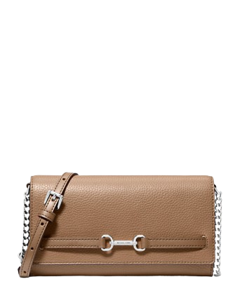 Michael Michael Kors Carson Large Pebbled Leather Convertible Crossbody Bag Driftwood