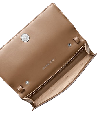 Michael Michael Kors Carson Large Pebbled Leather Convertible Crossbody Bag Driftwood