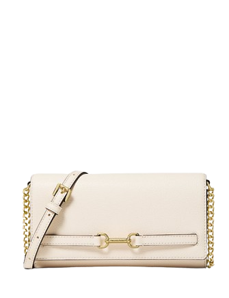 Michael Michael Kors Carson Large Pebbled Leather Convertible Crossbody Bag Light Cream