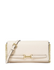 Michael Michael Kors Carson Large Pebbled Leather Convertible Crossbody Bag Light Cream