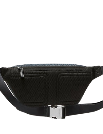 Michael Michael Kors Cooper Logo Belt Bag Admiral Navy and Pale Blue