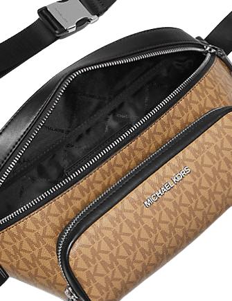 Michael Michael Kors Cooper Logo Belt Bag Hemp Brown