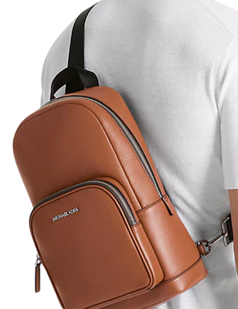 cooper pebbled leather backpack michael kors Michael Michael Kors Cooper Pebbled Leather Sling Pack