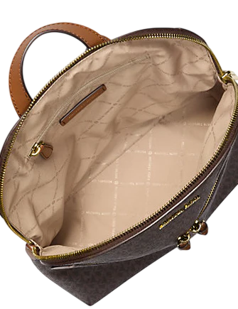 Michael Michael Kors Dallas Medium Signature Logo Backpack Brown