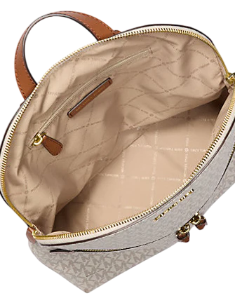 Michael Michael Kors Dallas Medium Signature Logo Backpack Vanilla