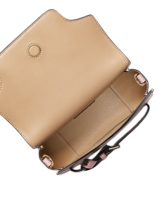 Michael Michael Kors Emilia Small Leather Crossbody Bag Powder Blush