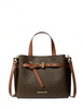 Michael Michael Kors Emilia Small Logo Satchel Brown