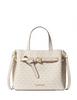 Michael Michael Kors Emilia Small Logo Satchel Light Cream