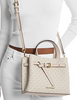 Michael Michael Kors Emilia Small Logo Satchel Light Cream