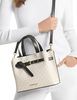 Michael Michael Kors Emilia Small Logo Satchel Vanilla Black