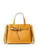 Michael Michael Kors Emilia Small Pebbled Leather Satchel Golden Rod