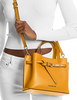 Michael Michael Kors Emilia Small Pebbled Leather Satchel Golden Rod