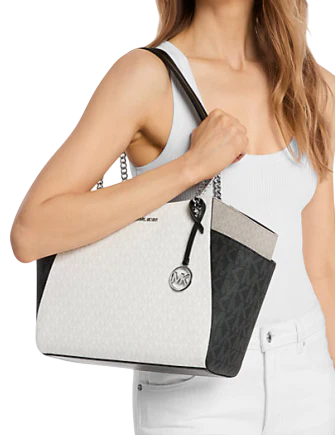 Michael Michael Kors Jet Set Large Color-Block Signature Logo Michael Michael Kors Jet Set Large Color-Block Signature Logo