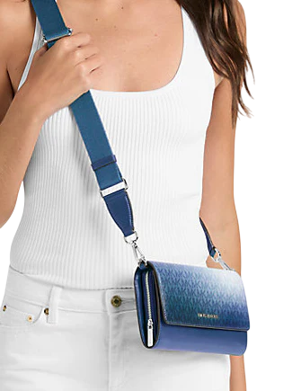Michael Michael Kors Jet Set Large Ombre Signature Logo Crossbody