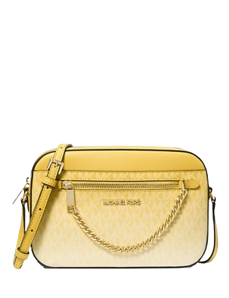Michael Michael Kors Jet Set Large Ombre Signature Logo Crossbody Daisy
