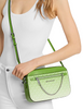 Michael Michael Kors Jet Set Large Ombre Signature Logo Crossbody Jungle Green
