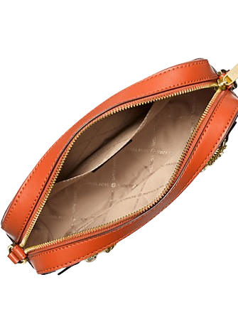 Michael Michael Kors Jet Set Large Ombre Signature Logo Crossbody Red Clay