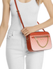 Michael Michael Kors Jet Set Large Ombre Signature Logo Crossbody Red Clay