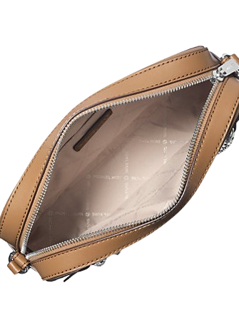 Michael Michael Kors Jet Set Large Ombre Signature Logo Crossbody Tusk