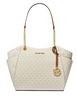 Michael Michael Kors Jet Set Large Signature Logo Shoulder Bag Vanilla