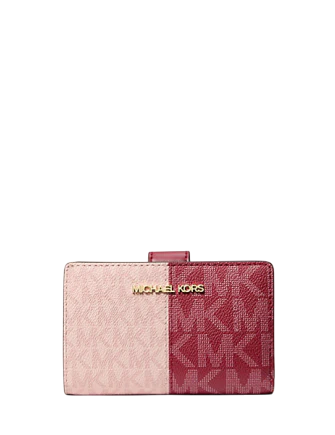 Michael Michael Kors Jet Set Medium Two-Tone Logo Wallet