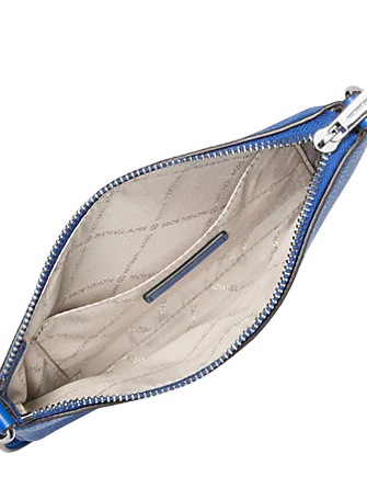 Michael Michael Kors Jet Set Small Pebbled Leather Convertible Wristlet Galaxy Blue