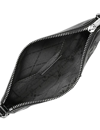 Michael Michael Kors Jet Set Small Printed Wristlet Black