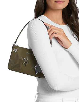 Michael Michael Kors Jet Set Small Printed Wristlet Olive
