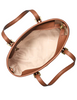 Michael Michael Kors Jet Set Travel Extra-Small Logo Top-Zip Tote Bag Brown Gold Hardware