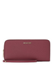 Michael Michael Kors Jet Set Travel Large Pebbled Leather Wristlet Cherry